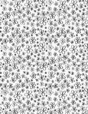 Floral 042 Transfer (BW 5 Petal)